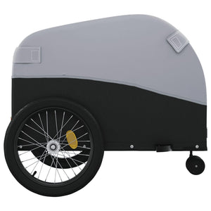 vidaXL Bike Trailer Black and Grey 45 kg Iron