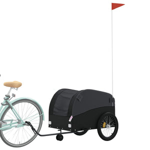 vidaXL Bike Trailer Black 45 kg Iron