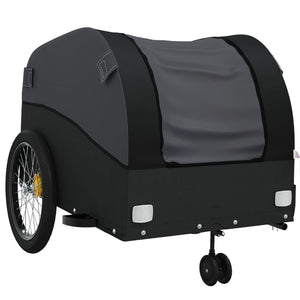 vidaXL Bike Trailer Black 45 kg Iron