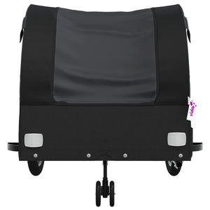 vidaXL Bike Trailer Black 45 kg Iron