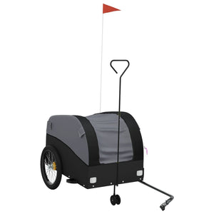 vidaXL Bike Trailer Black 45 kg Iron