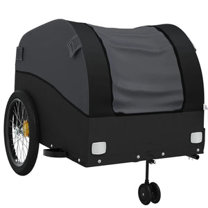 vidaXL Bike Trailer Black 45 kg Iron