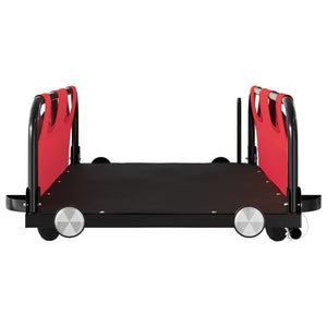 vidaXL Bike Trailer Red Oxford Fabric and Iron