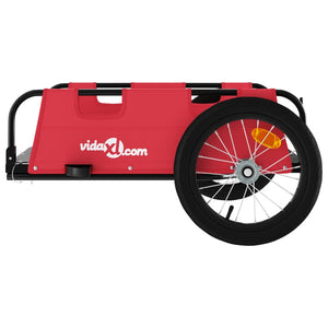 vidaXL Bike Trailer Red Oxford Fabric and Iron