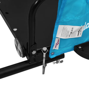 vidaXL Bike Trailer Blue Oxford Fabric and Iron