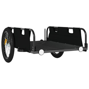 vidaXL Bike Trailer Black Oxford Fabric and Iron