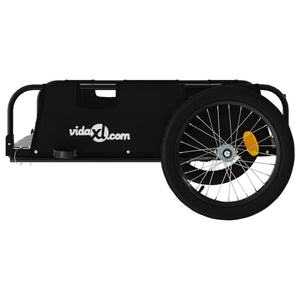 vidaXL Bike Trailer Black Oxford Fabric and Iron