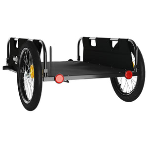 vidaXL Bike Trailer Black Oxford Fabric and Iron