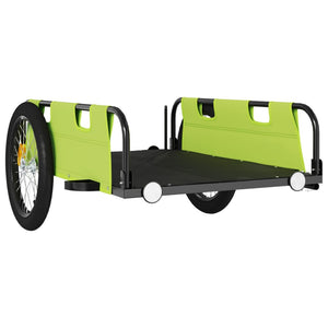 vidaXL Bike Trailer Green Oxford Fabric and Iron