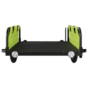 vidaXL Bike Trailer Green Oxford Fabric and Iron