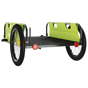 vidaXL Bike Trailer Green Oxford Fabric and Iron