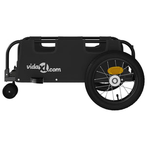 vidaXL Bike Trailer Black Oxford Fabric and Iron