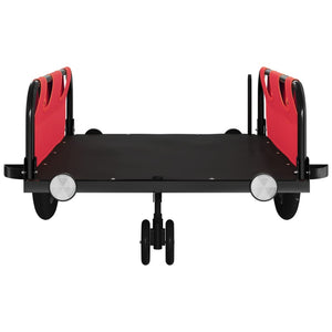 vidaXL Bike Trailer Red Oxford Fabric and Iron