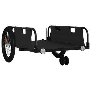 vidaXL Bike Trailer Black Oxford Fabric and Iron