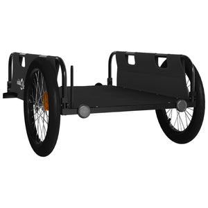 vidaXL Bike Trailer Black Oxford Fabric and Iron