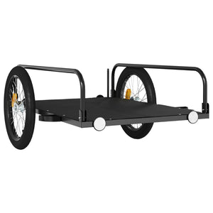 vidaXL Bike Trailer Black 135x70x37 cm Iron