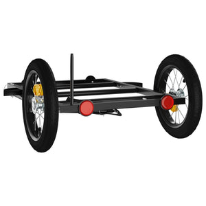 vidaXL Bike Trailer Black 122x53x28 cm Iron