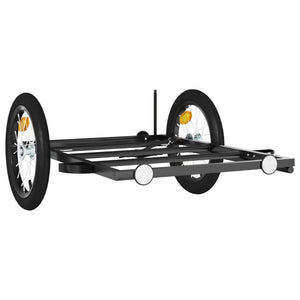 vidaXL Bike Trailer Black 126x63x34 cm Iron