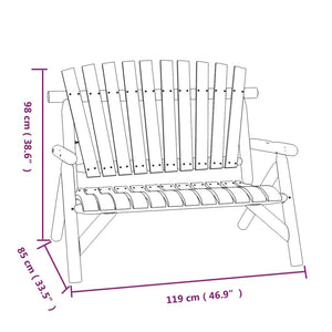 vidaXL 3 Piece Garden Lounge Set Solid Wood Spruce