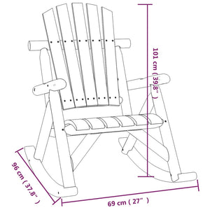 vidaXL 4 Piece Garden Lounge Set Solid Wood Spruce