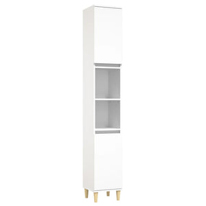 vidaXL 3 Piece Bathroom Cabinet Set White Engineered Wood