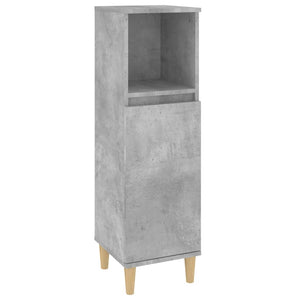 vidaXL 3 Piece Bathroom Cabinet Set Concrete Grey Engineered Wood