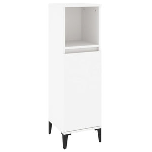 vidaXL 3 Piece Bathroom Cabinet Set White Engineered Wood