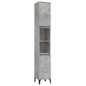 vidaXL 3 Piece Bathroom Cabinet Set Concrete Grey Engineered Wood