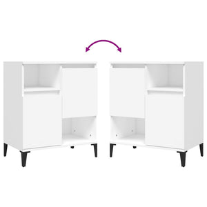 vidaXL Sideboards 2 pcs White 60x35x70 cm Engineered Wood