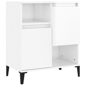 vidaXL Sideboards 2 pcs High Gloss White 60x35x70 cm Engineered Wood