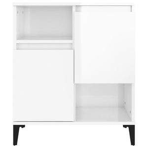 vidaXL Sideboards 2 pcs High Gloss White 60x35x70 cm Engineered Wood