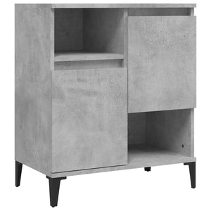 vidaXL Sideboards 2 pcs Concrete Grey 60x35x70 cm Engineered Wood