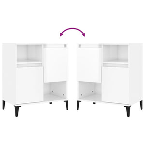 vidaXL Sideboards 3 pcs High Gloss White 60x35x70 cm Engineered Wood