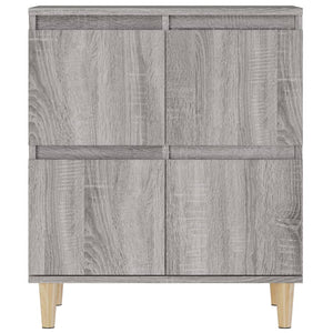 vidaXL Sideboards 2 pcs Grey Sonoma 60x35x70 cm Engineered Wood