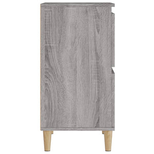 vidaXL Sideboards 2 pcs Grey Sonoma 60x35x70 cm Engineered Wood