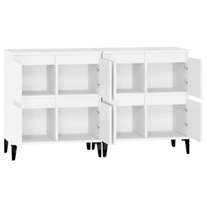 vidaXL Sideboards 2 pcs White 60x35x70 cm Engineered Wood