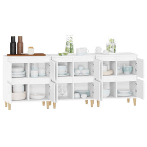 vidaXL Sideboards 3 pcs White 60x35x70 cm Engineered Wood