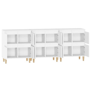 vidaXL Sideboards 3 pcs White 60x35x70 cm Engineered Wood