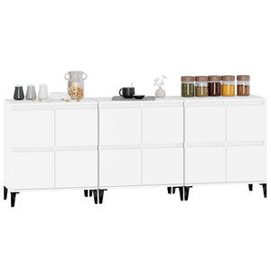 vidaXL Sideboards 3 pcs White 60x35x70 cm Engineered Wood