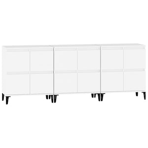 vidaXL Sideboards 3 pcs White 60x35x70 cm Engineered Wood