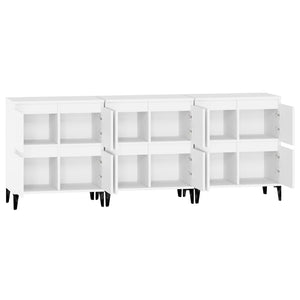 vidaXL Sideboards 3 pcs White 60x35x70 cm Engineered Wood