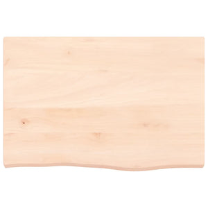 vidaXL Table Top 60x40x(2-4) cm Untreated Solid Wood Oak