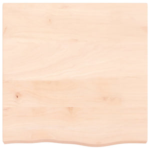 vidaXL Table Top 60x60x(2-6) cm Untreated Solid Wood Oak