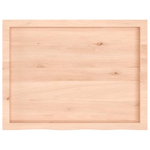 vidaXL Table Top 80x60x(2-6) cm Untreated Solid Wood Oak