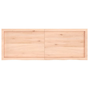 vidaXL Table Top 140x50x(2-6) cm Untreated Solid Wood Oak