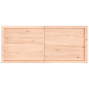 vidaXL Table Top 140x60x(2-4) cm Untreated Solid Wood Oak