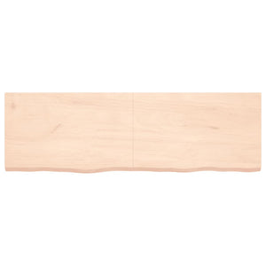 vidaXL Table Top 160x50x(2-4) cm Untreated Solid Wood Oak