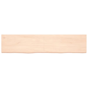 vidaXL Table Top 180x40x(2-4) cm Untreated Solid Wood Oak