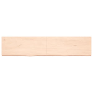 vidaXL Table Top 180x40x(2-6) cm Untreated Solid Wood Oak