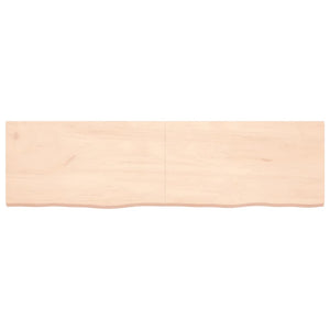 vidaXL Table Top 180x50x(2-4) cm Untreated Solid Wood Oak